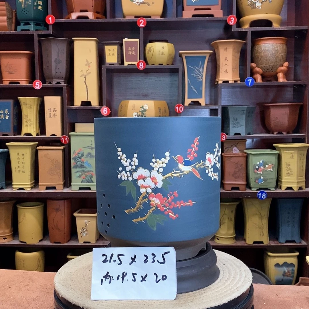 紫砂花盆紫砂花盆