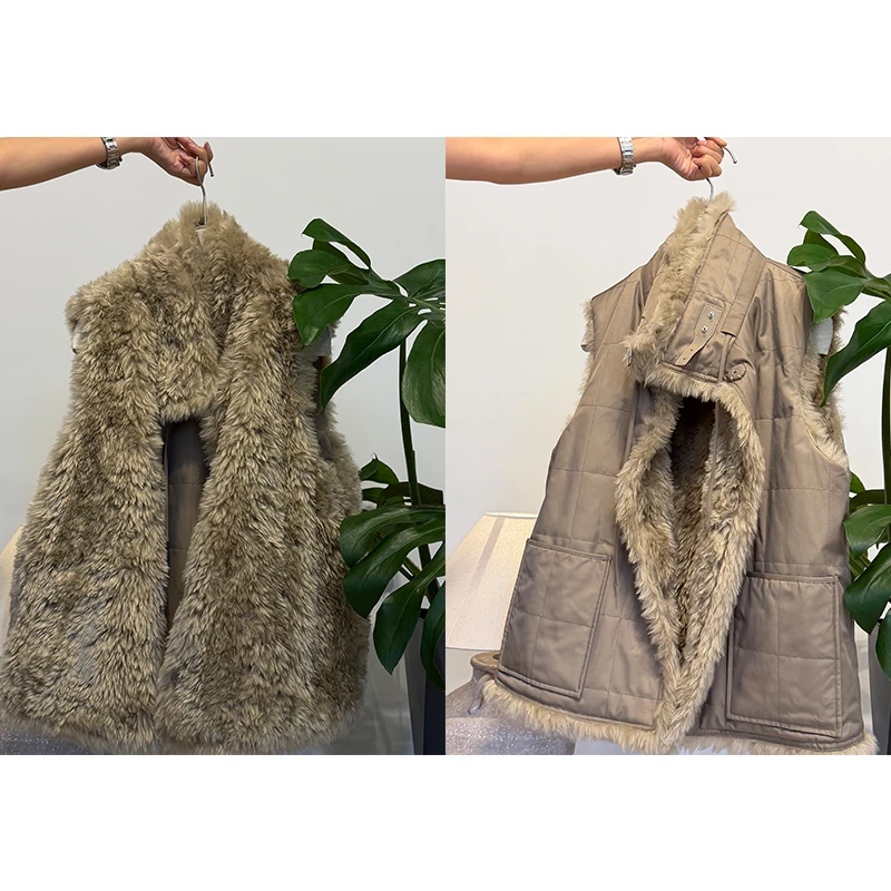 ZUOXIAOQI轻泽双面穿毛毛马甲12（衣长70-73/胸围120-126）