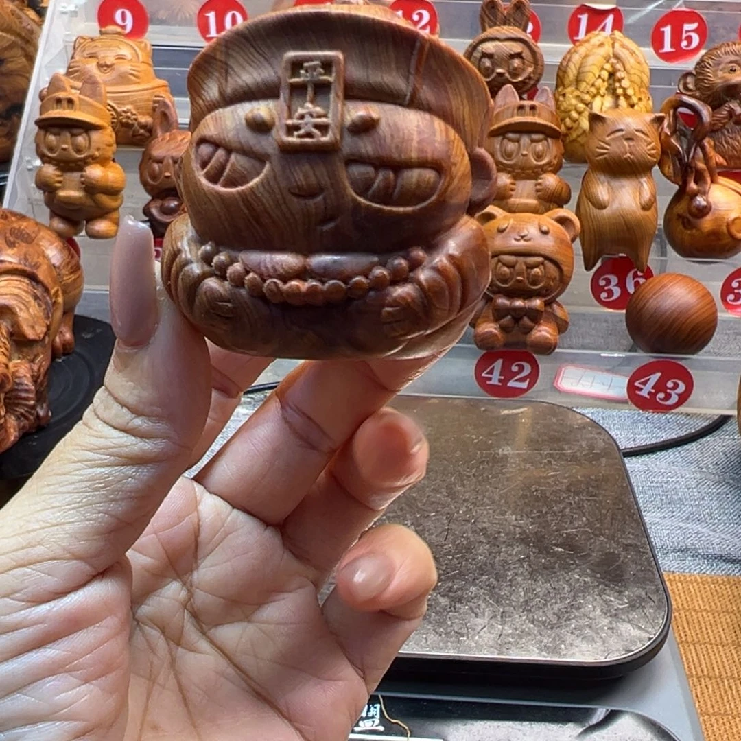 消***愁柏木（崖柏）崖柏陈化老料手把件
