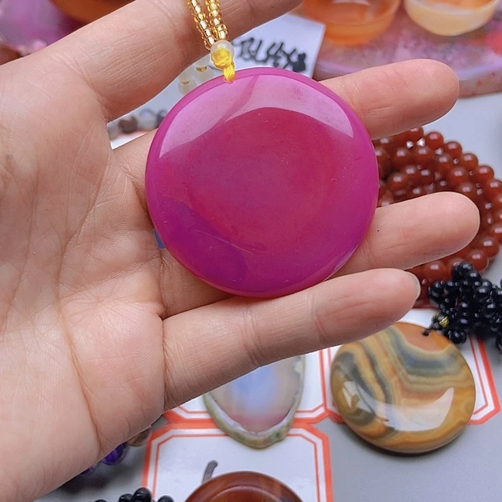 【闪购商品】玛瑙/玉髓珠宝半成品未镶嵌红***家