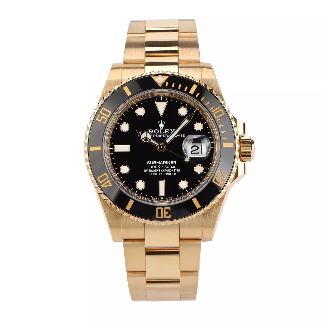 99新 Rolex/劳力士 【金缘】潜航者126618/21全套/41mm