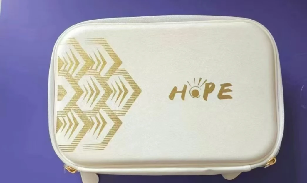 王楚钦拍套同款拍包 hope白色双层拍包国家队同款孙颖莎拍包