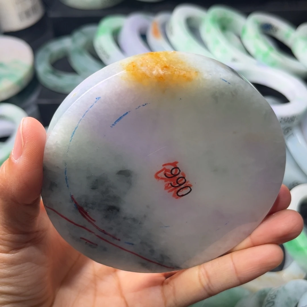 未镶嵌翡翠手镯未镶嵌定制翡翠