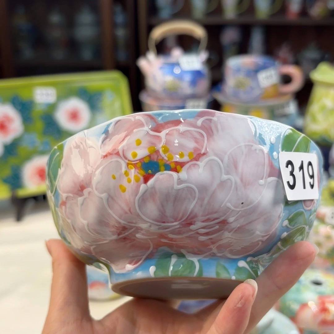 景德镇手绘高温釉下彩陶瓷茶具