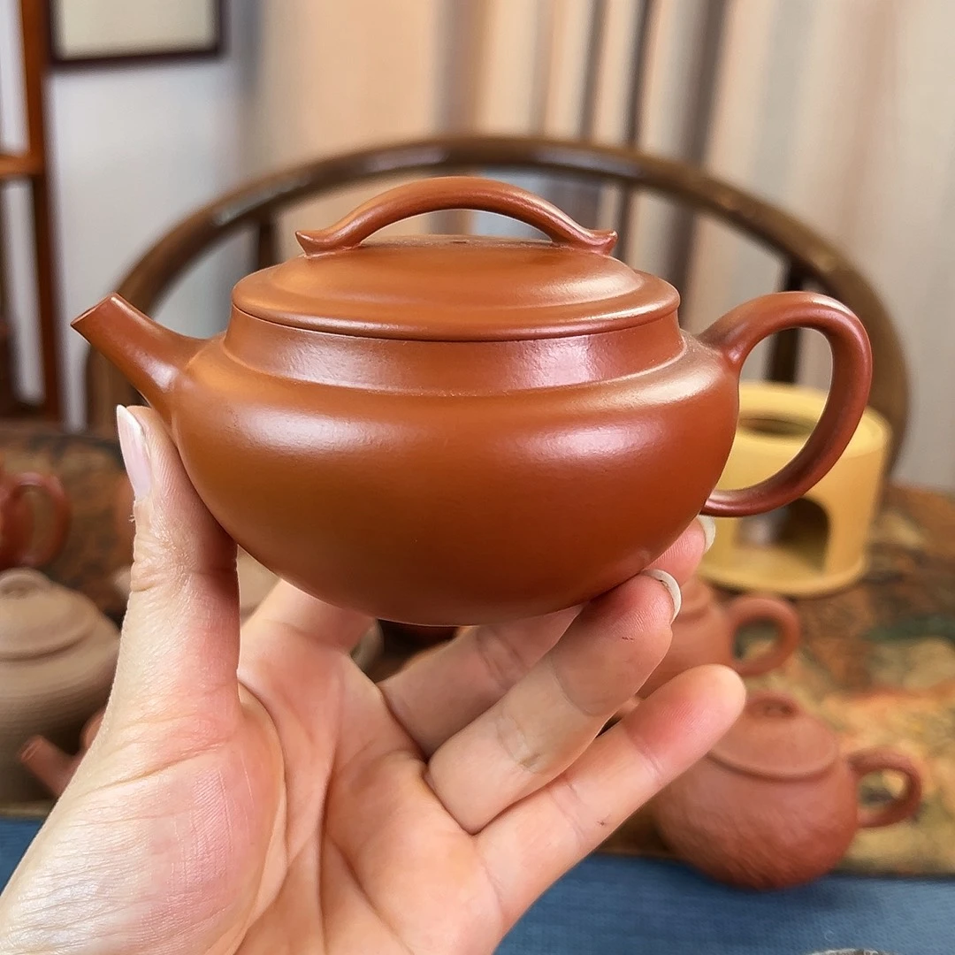 茶壶紫砂精品 云桥 汉瓦 小红泥 230cc