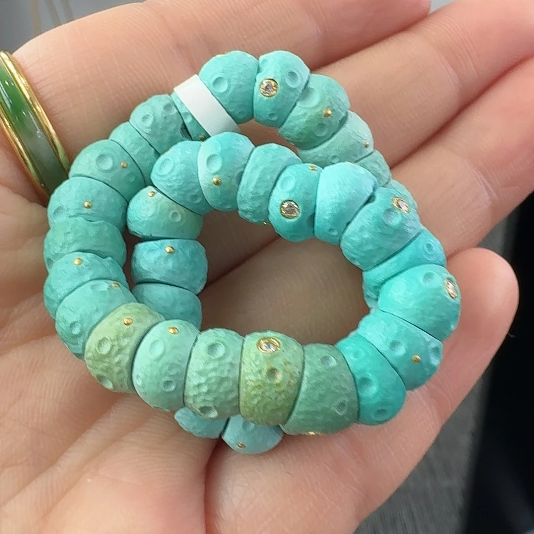 绿松石未镶嵌珠宝半成品