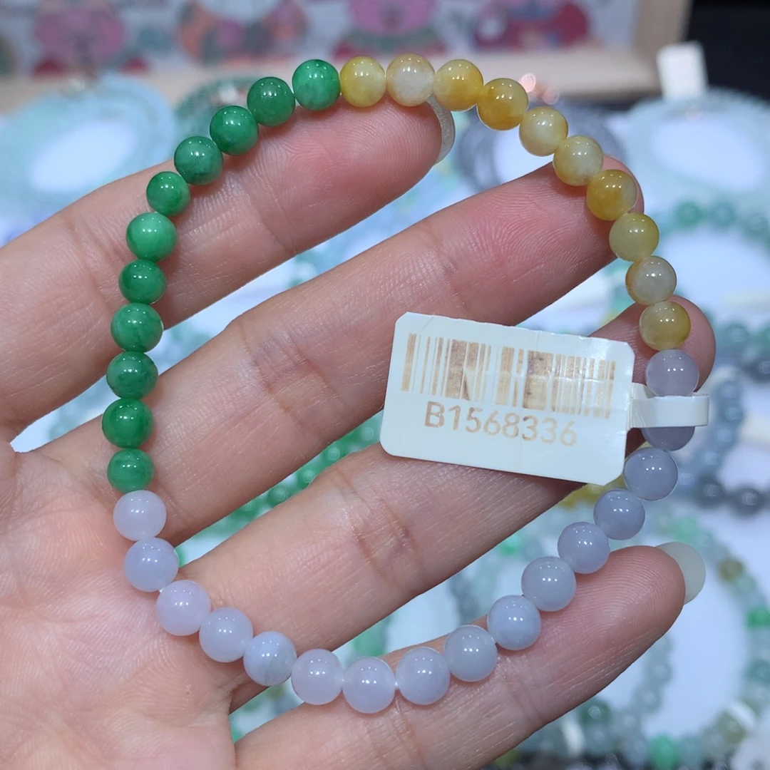 翡翠未镶嵌手链天然