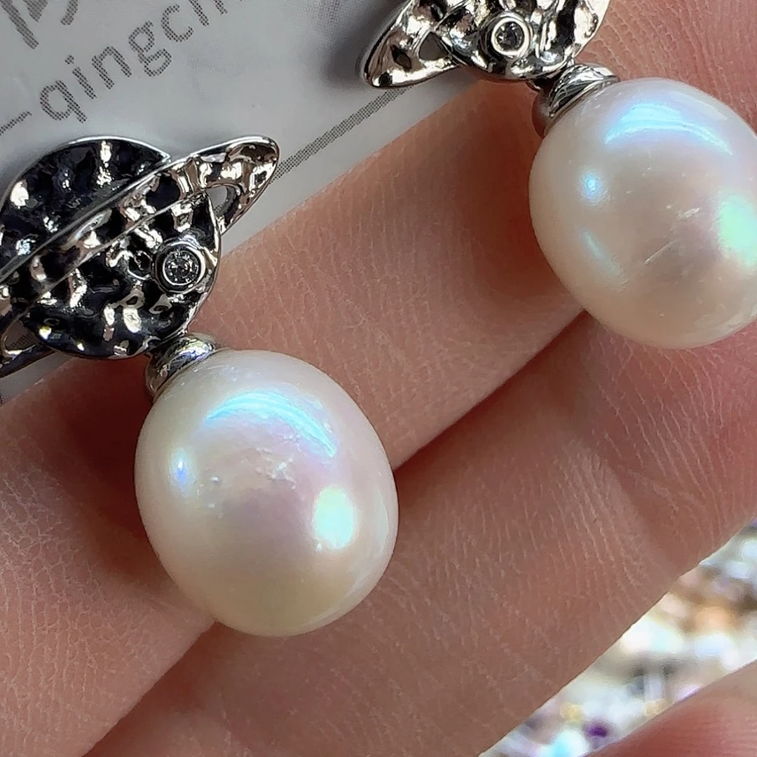 银S925镶嵌项链定制561淡水珍珠