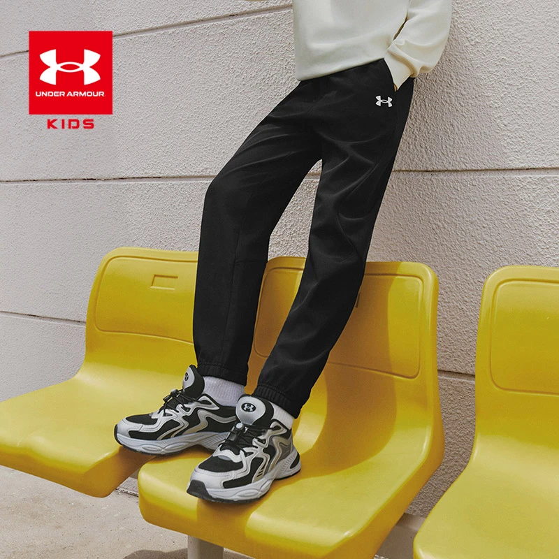 Under Armour/安德玛男女童秋冬加厚保暖梭织舒适休闲运动长裤