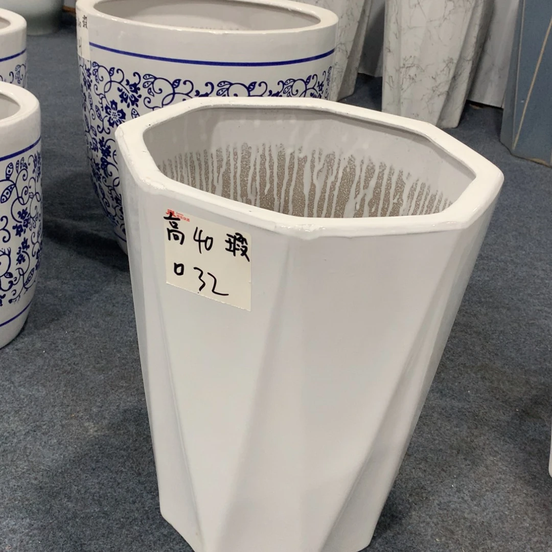 微瑕高温陶瓷花盆