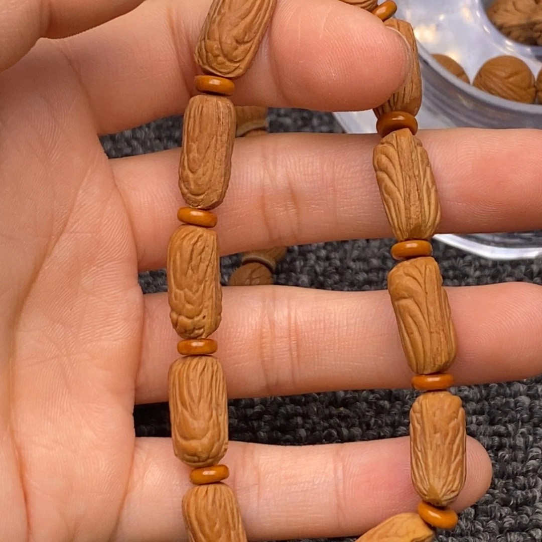 秦岭山脉龙纹桃核