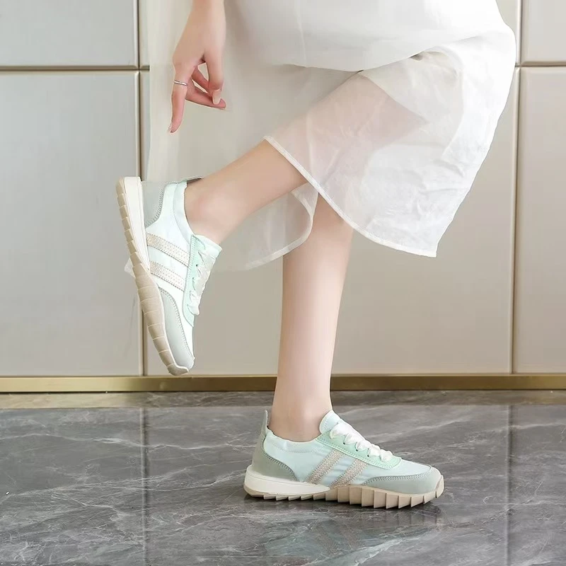 春夏新款女生新款板鞋雨伞布板鞋百搭学生鞋CQ158