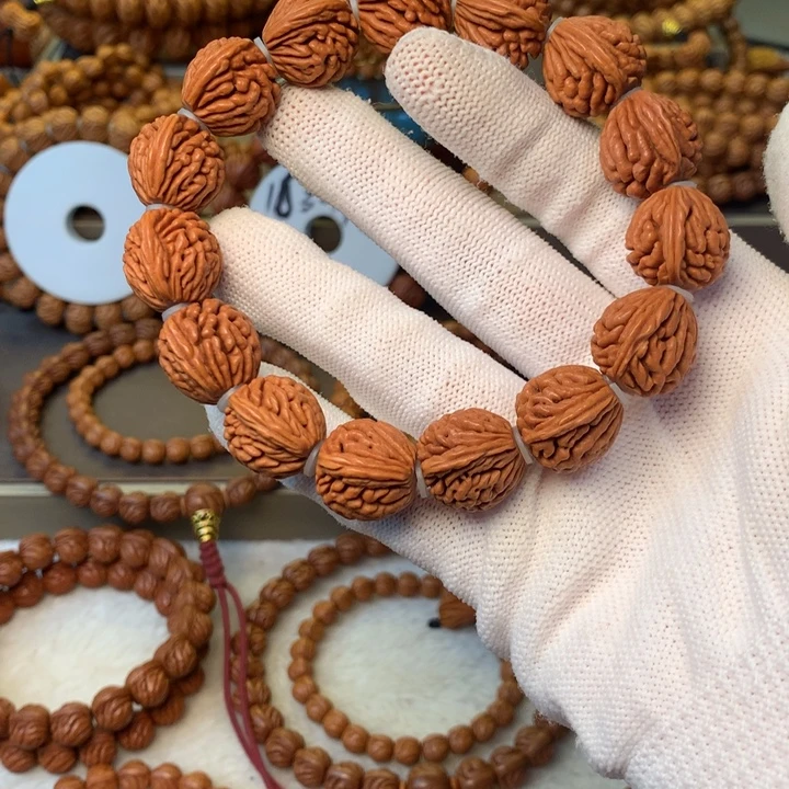 桃核手串秦岭龙纹