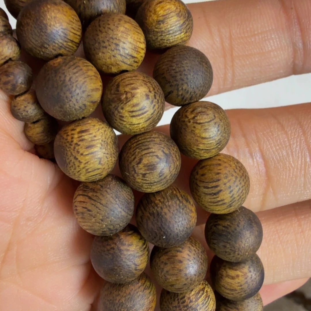 沉香沉香碎屑沉香沉香【卡8金沙叶圆珠28克】