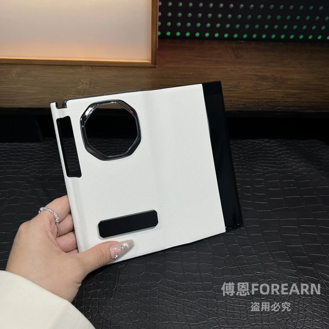 适用于华为matext手机壳XT三折叠支架带中轴皮套男女翻盖保护套xt