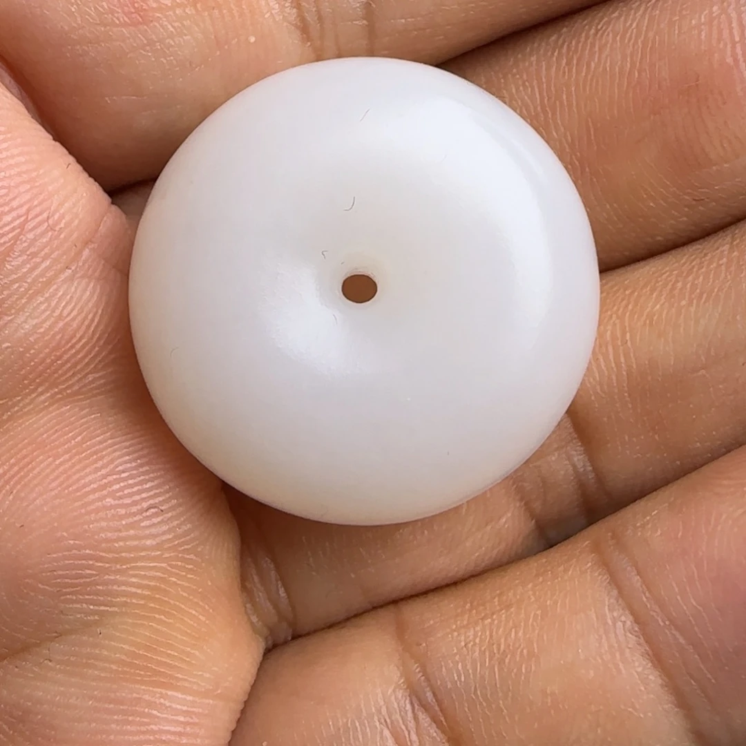 和田玉平安扣未镶嵌年*