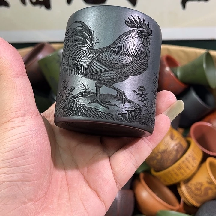 茶杯紫砂全手工紫砂主人杯