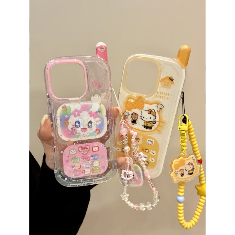 卡通大哥大黄衣可爱猫咪甜心吉适用iphone16promax苹果15手机壳14