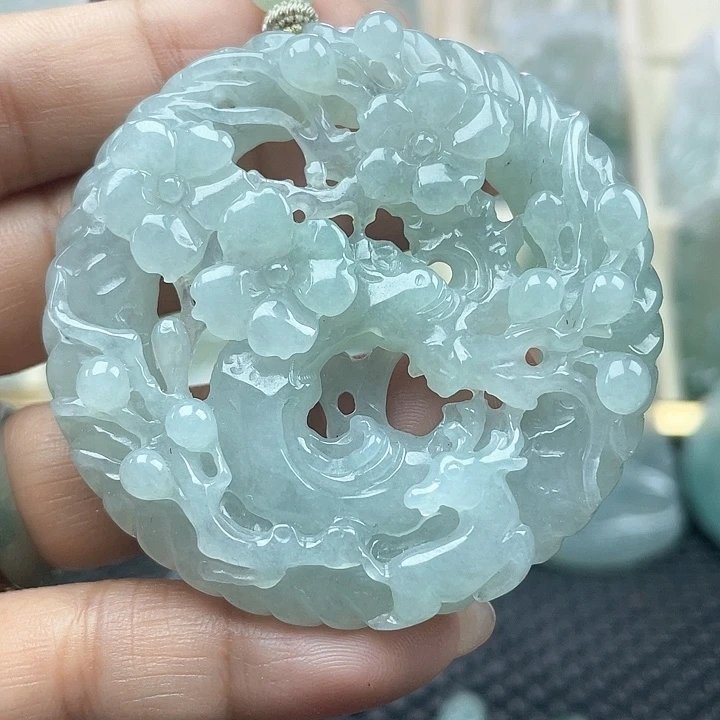 颈饰未镶嵌翡翠天然翡翠A货一路有礼