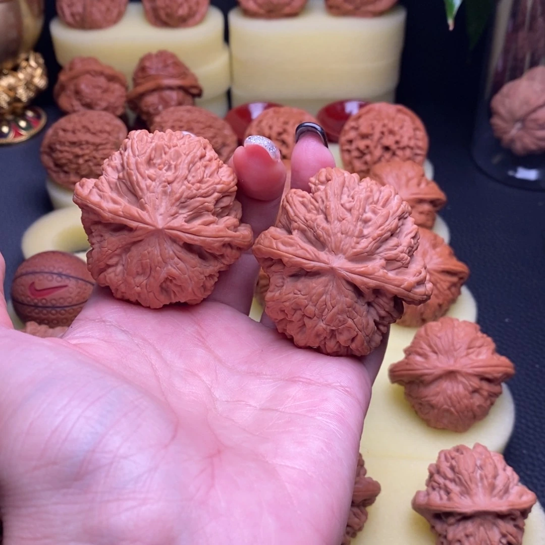 把件文玩核桃大粗筋48尺白茬无修