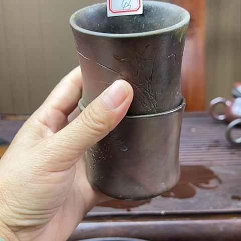 戬谷龙窑柴烧茶杯43