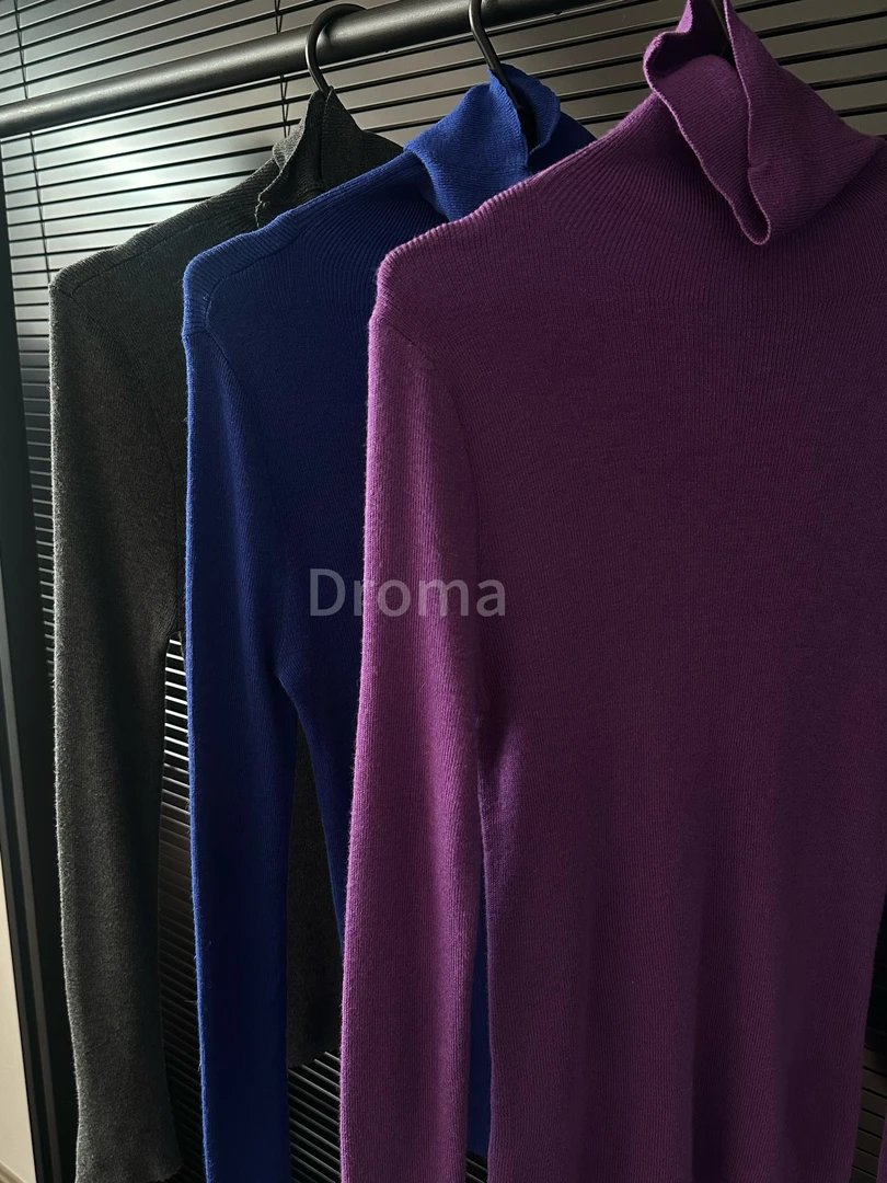 羊毛衫针织纯色堆堆领百搭时尚冬