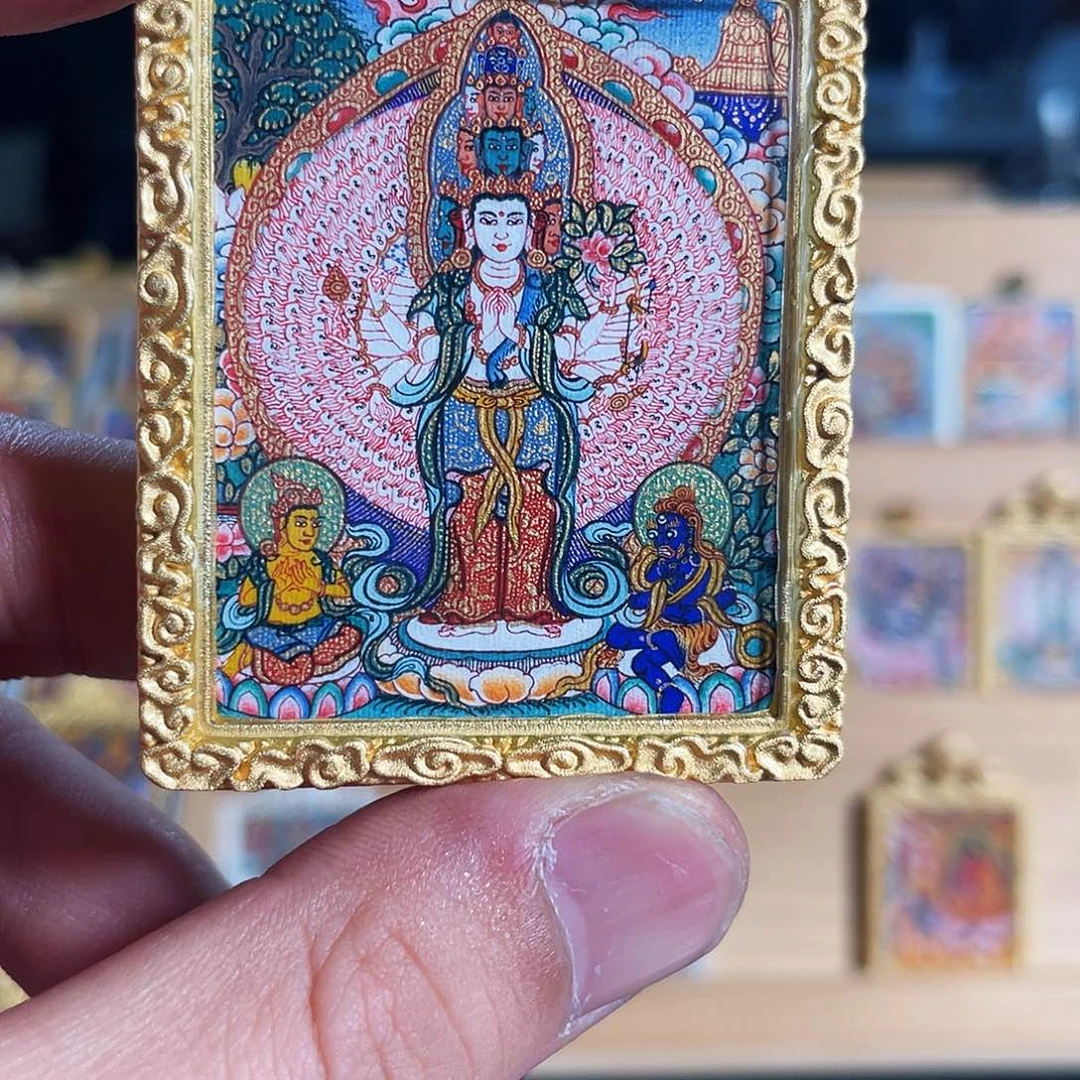 吊坠尊****！热贡唐卡艺术非遗文化