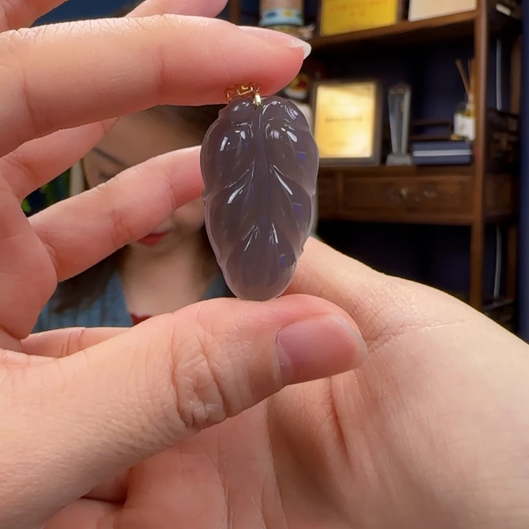 和田玉18K金镶嵌颈饰11111111111