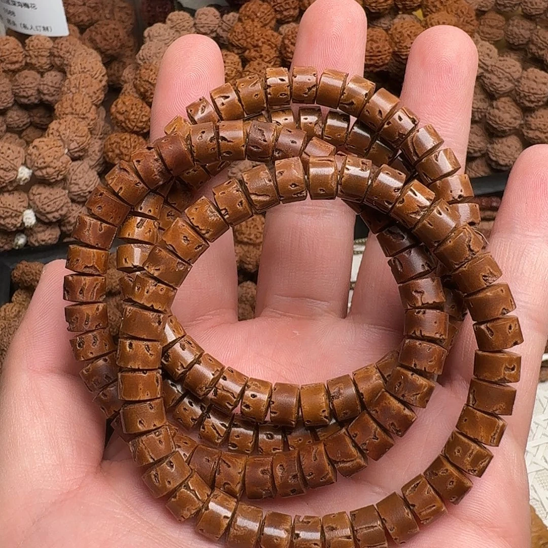 金刚菩提手串红魔老料核壁8尺寸