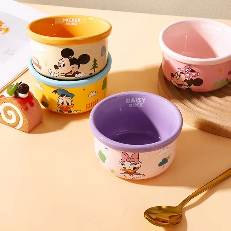 Disney迪士尼顺兴米奇4.7英寸米饭碗-4个装(米奇+米妮+唐老鸭+黛