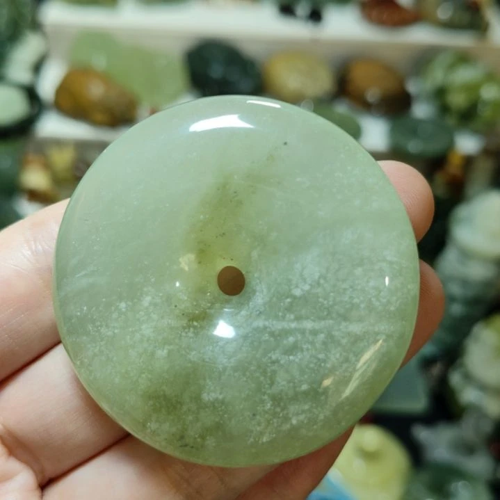 岫玉平安扣未镶嵌