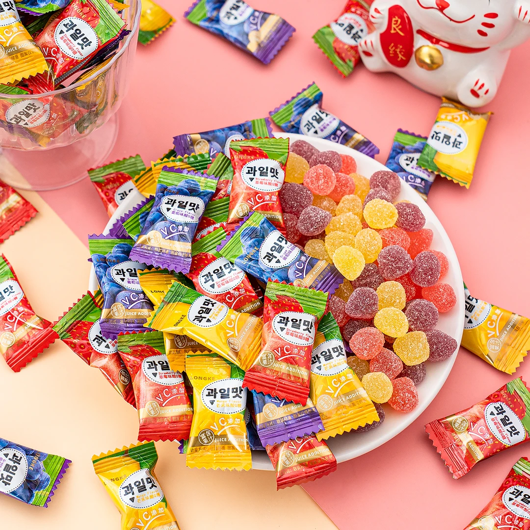夏目友人  酸甜混合水果味vc软糖网红伴手礼招待零食小包装高颜值