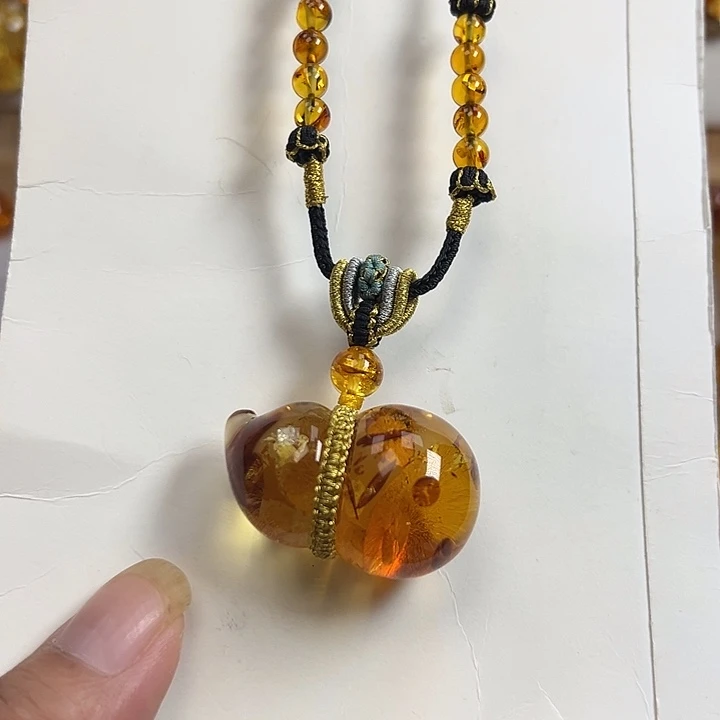 琥珀（花珀）未镶嵌颈饰