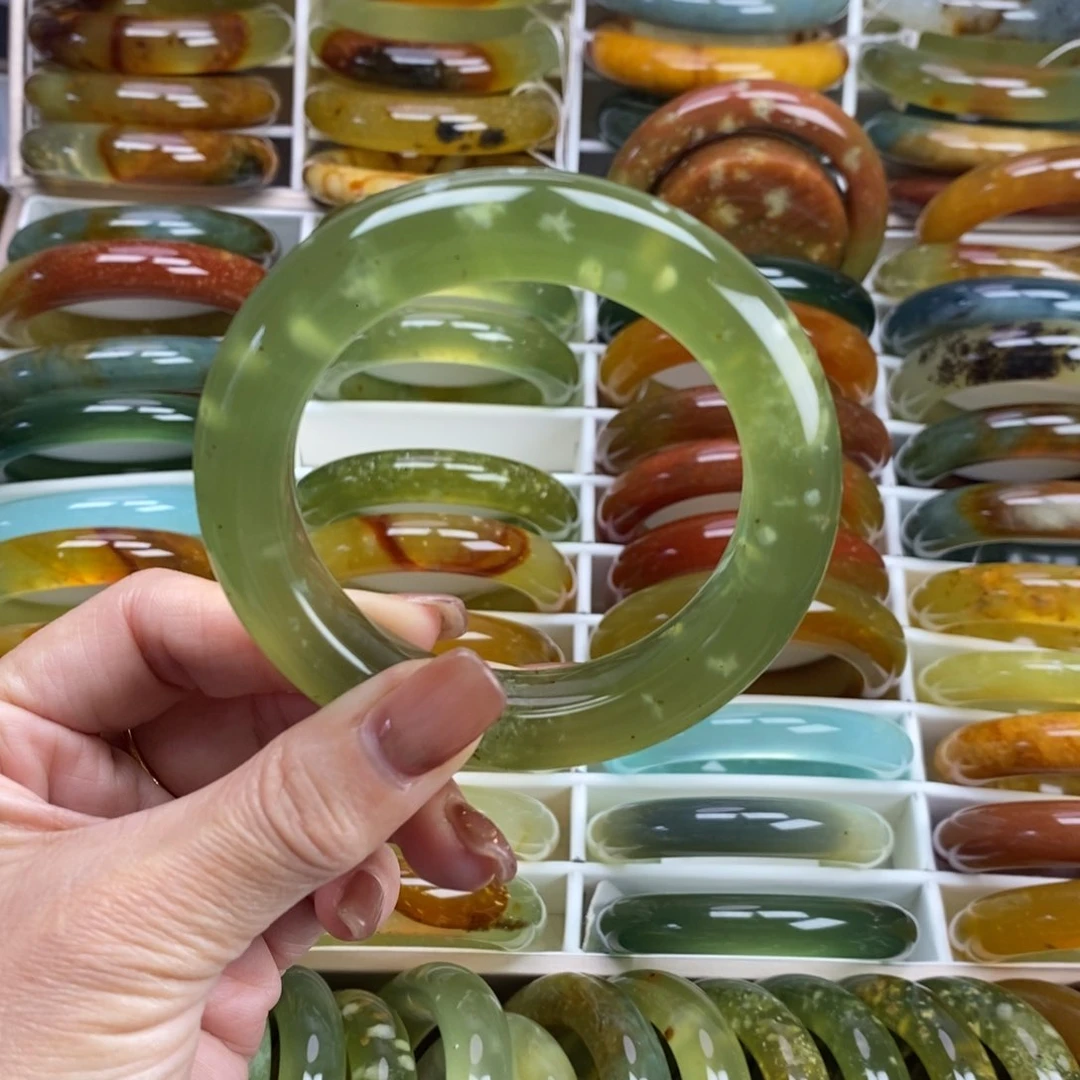 未镶嵌蛇纹石玉手镯58