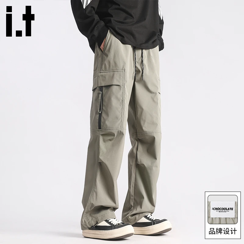 it :CHOCOOLATE美式机能工装裤男款夏季新款潮牌直筒宽松休闲裤子