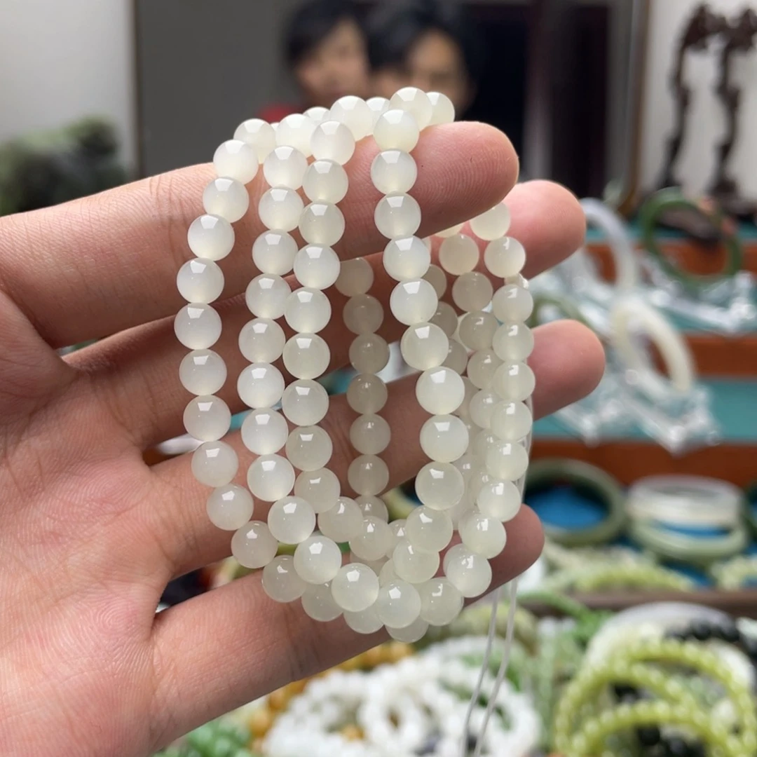 黄***丽手链未镶嵌和田玉