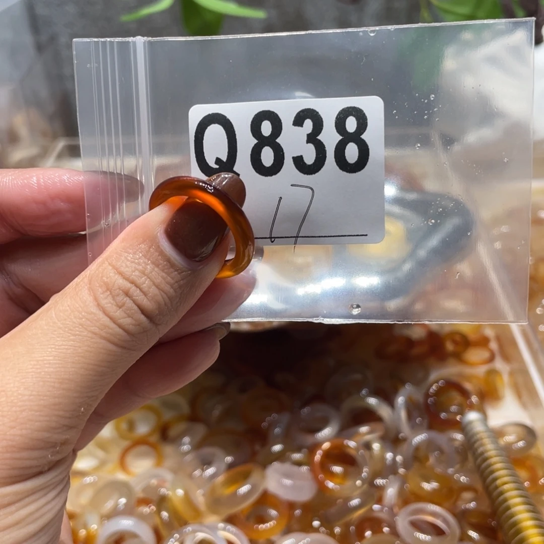 玛瑙/玉髓未镶嵌戒指838