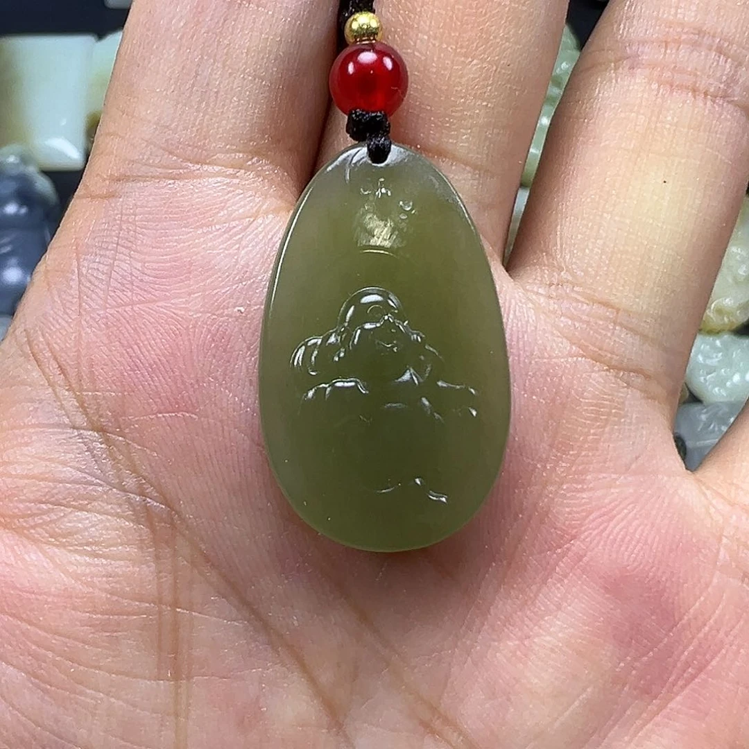 和田玉未镶嵌吊坠(不含链)