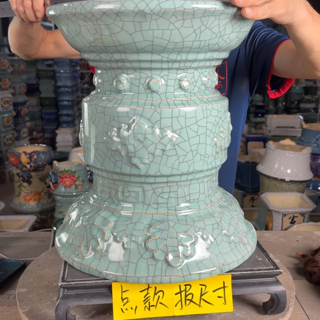一风堂石湾花盆 面30高35