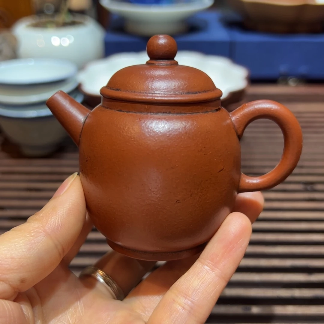 紫砂壶九十年代朱泥小品100cc