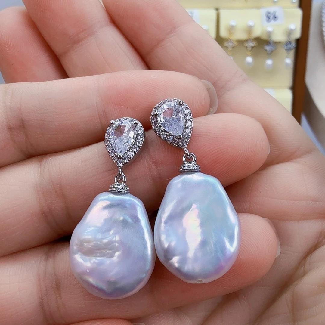 淡水珍珠耳饰未镶嵌