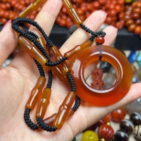 玛瑙/玉髓未镶嵌颈饰