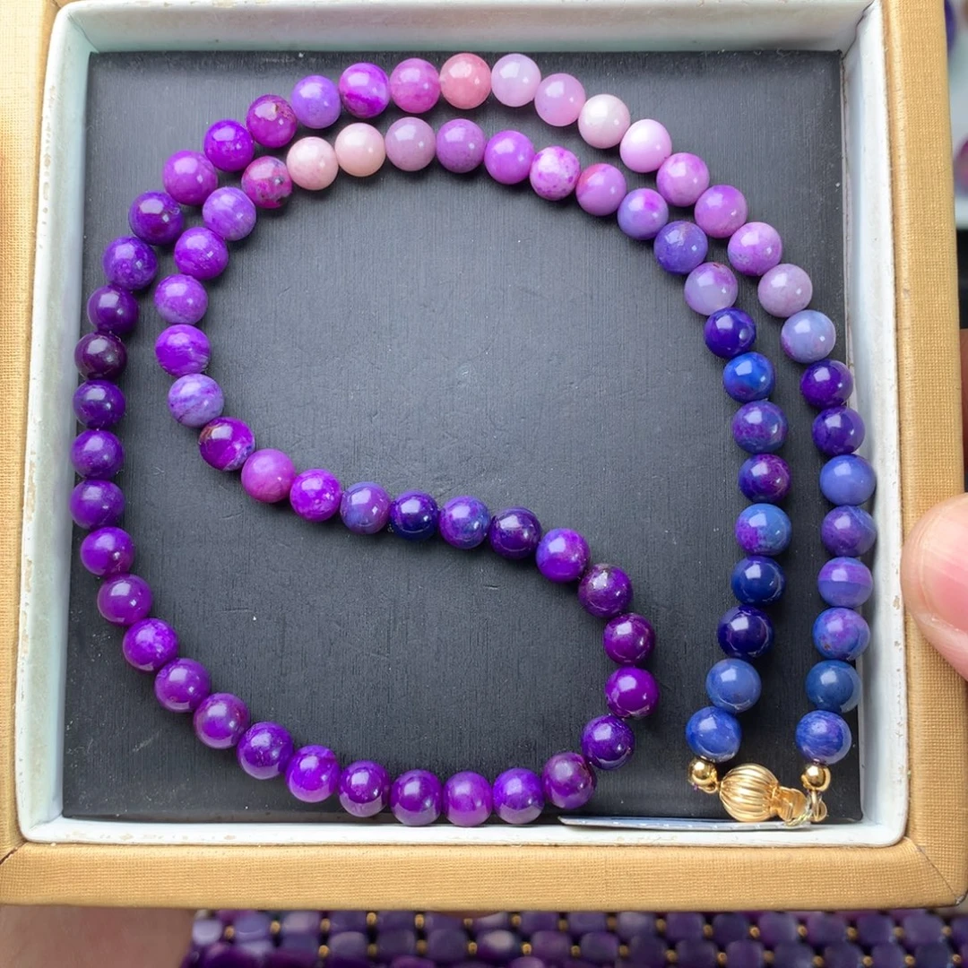 苏纪石（舒俱来）18K金镶嵌项链