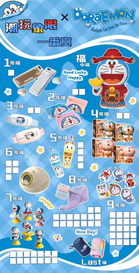 【安安】潮玩象限XDoRaEmon 哆啦A梦福赏   代拆