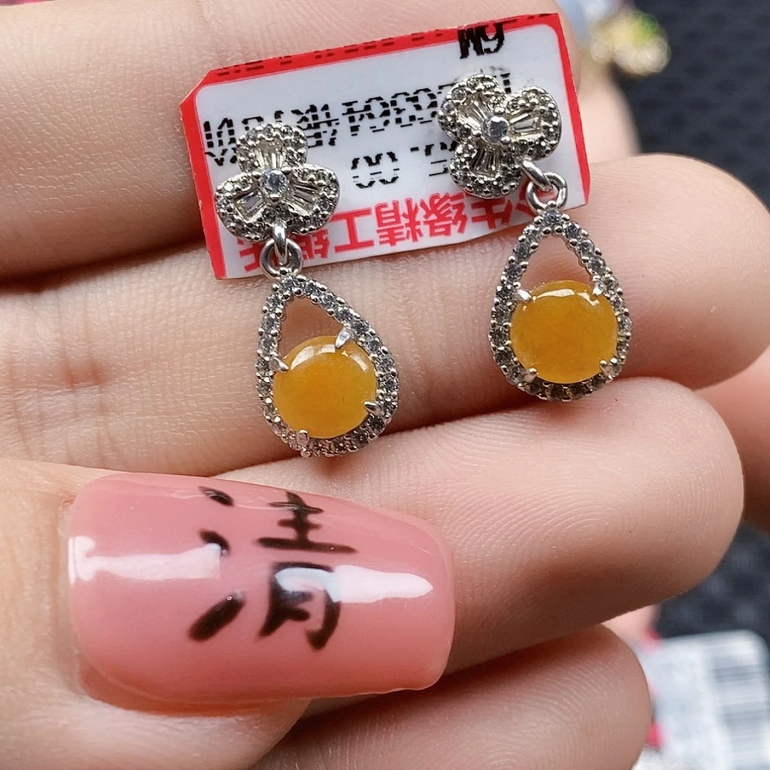 翡翠银S925镶嵌戒指