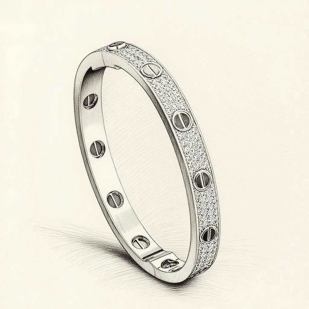 HK1號倉庫（包郵包清關）卡银黑钉满天星手镯