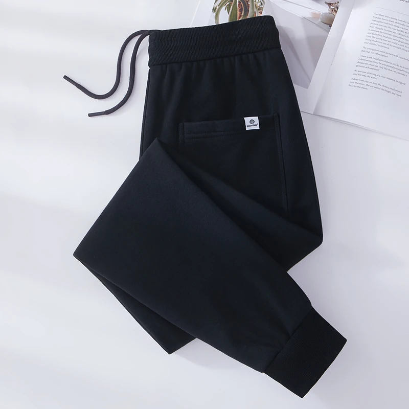 春季男裤运动长裤高品质纯棉小脚裤休闲裤运动百搭卫裤