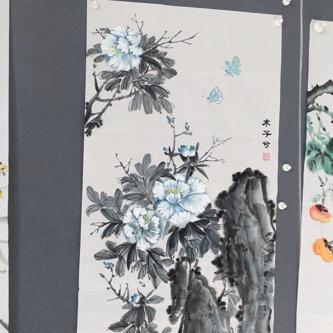 国画木子兮老师绘画