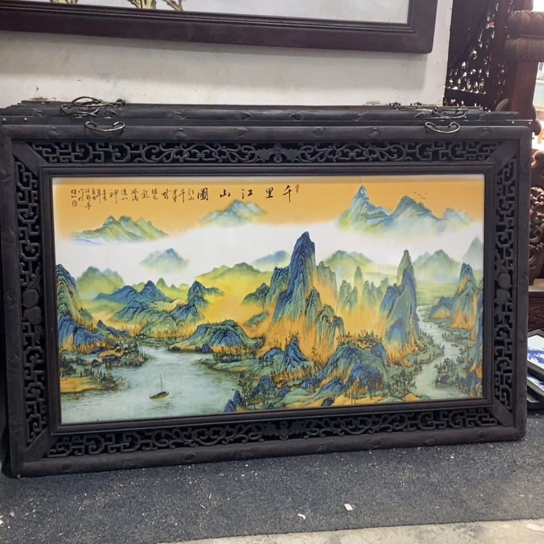 瓷120*76 景德镇瓷板画柴窑烧制