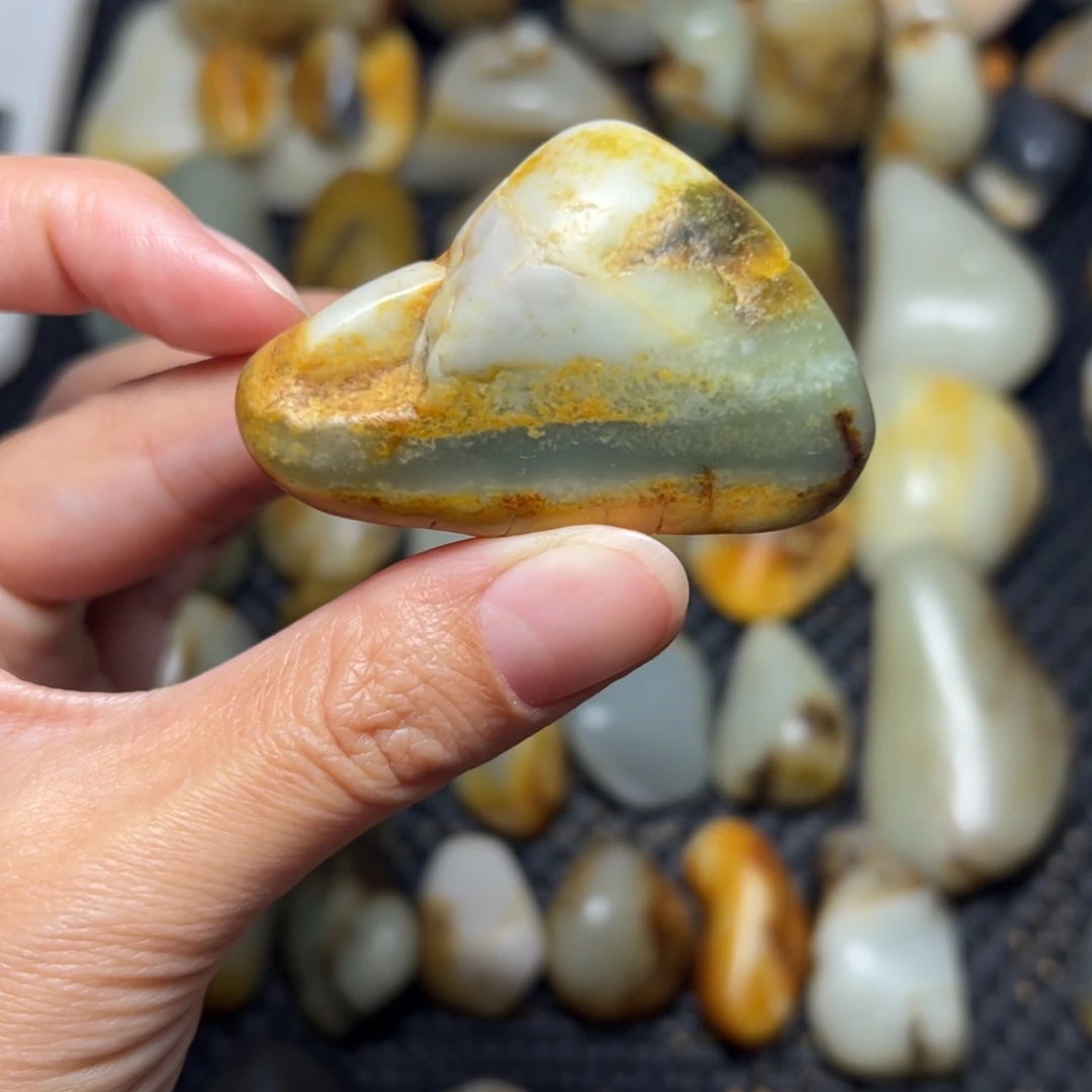 和田玉未镶嵌挂件52